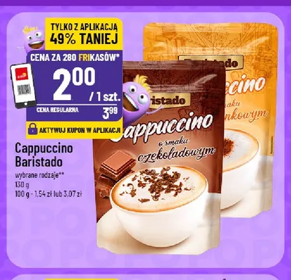 Kawa rozpuszczalna Cappuccino o smaku orzechowym Baristado promocja w POLOmarket