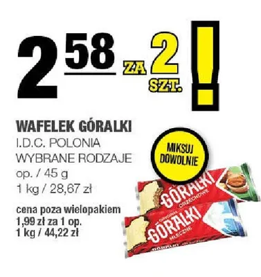 Wafelek Góralki Orzechowe promocja w SPAR
