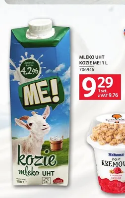 Mleko UHT Kozie ME! 4,2% promocja w Selgros
