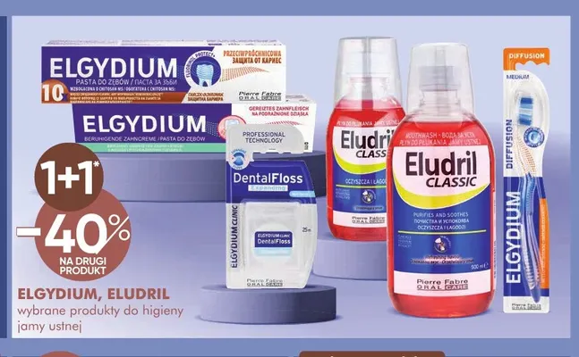 Produkty do higieny jamy ustnej Elgydium, Eludril promocja w Super-Pharm
