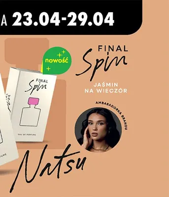 Perfumy Final Spin promocja w Biedronka