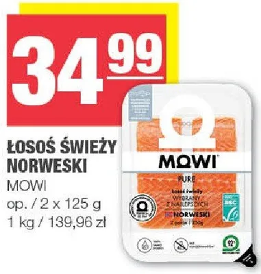 Łosoś świeży norweski promocja w SPAR