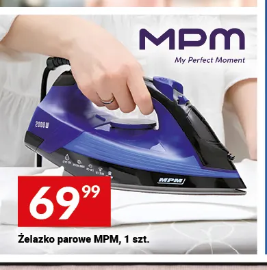 Żelazko parowe Mpm promocja w Twój Market