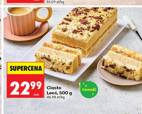 Ciasto Leoś promocja w Biedronka