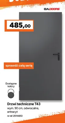 Drzwi techniczne O.K. Doors promocja w Bricoman