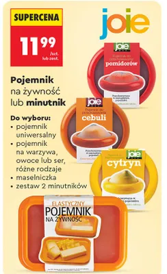 Pojemnik na warzywa, owoce lub ser różne rodzaje Joie promocja w Biedronka