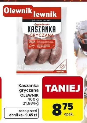 Kaszanka gryczana promocja w Carrefour Market