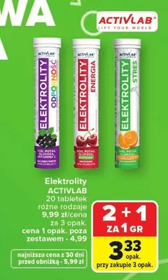 Elektrolity ACTIVLAB promocja w Carrefour