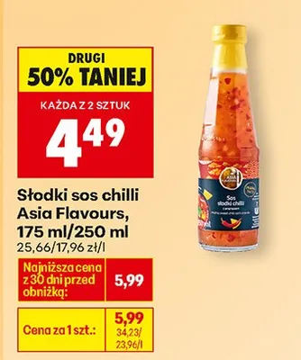 Sos słodki sos chilli Asia Flavours promocja w Biedronka