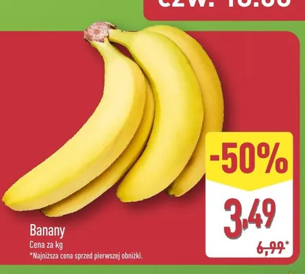 Banany promocja w Aldi