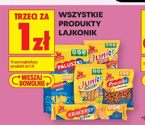 Precelki chrupkie Lajkonik promocja w Biedronka