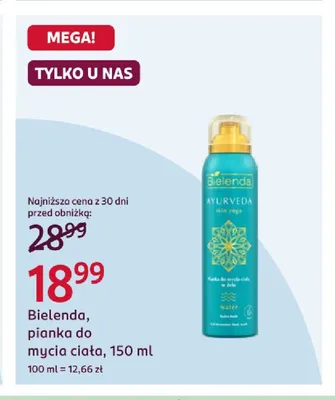 Pianka do mycia ciała Bielenda promocja w Rossmann