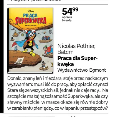 Książka Praca dla Superkwęka Nicolas Pothier, Batem promocja w Empik