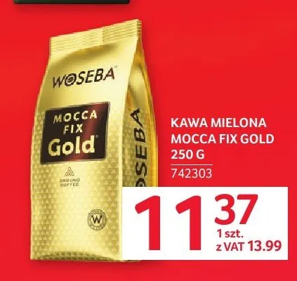 Kawa mielona Woseba Mocca Fix Gold promocja w Selgros