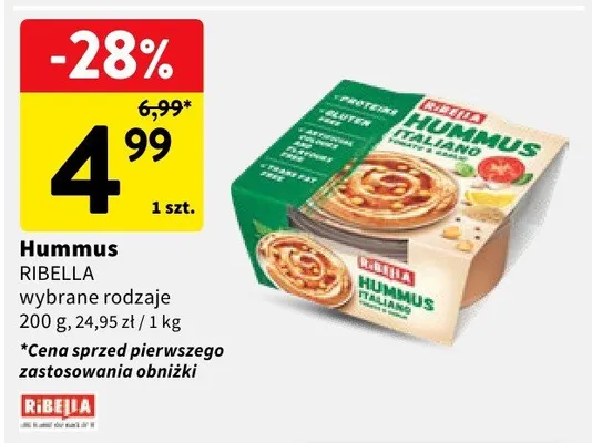 Hummus wybrane rodzaje promocja w Intermarche