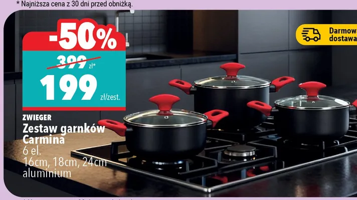 Zestaw garnków Carmina 6 el. Zwieger promocja w Biedronka Home