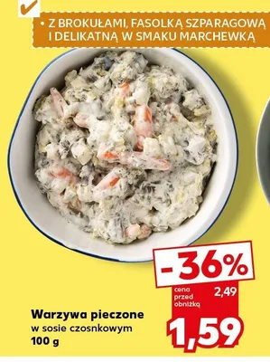 Warzywa pieczone w sosie czosnkowym promocja w Kaufland
