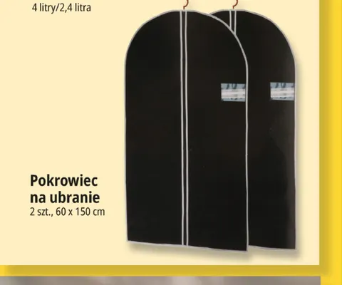 Pokrowiec na ubranie 2-pak 60x150 cm promocja w Leclerc