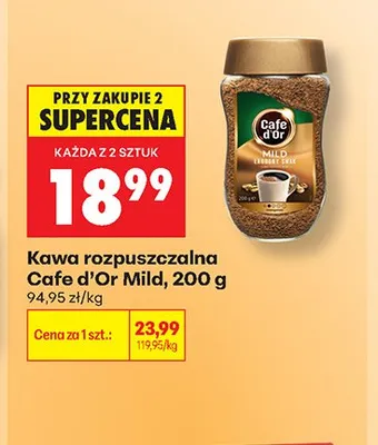 Kawa rozpuszczalna Cafe d'Or Mild promocja w Biedronka