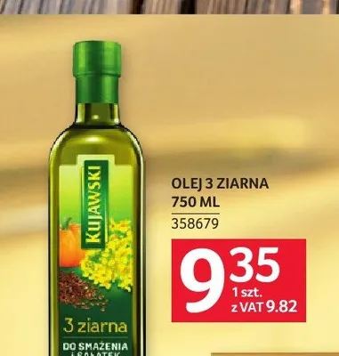 Olej 3 ziarna Kujawski promocja w Selgros