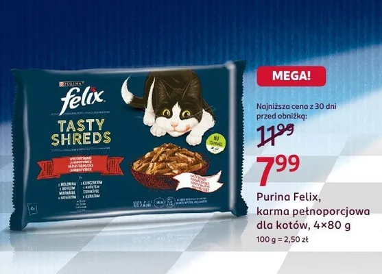 Karma pełnoporcjowa dla kotów promocja w Rossmann