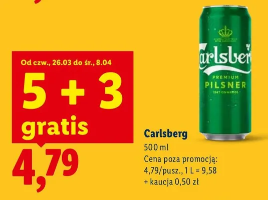 Piwo Premium Pilsner promocja w Lidl