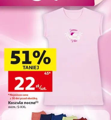 Koszula nocna Inextenso promocja w Auchan