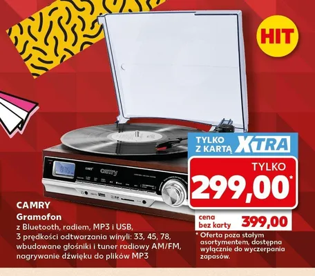Gramofon Camry promocja w Kaufland