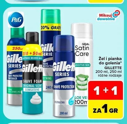 Żel do golenia Gillette promocja w Carrefour Market