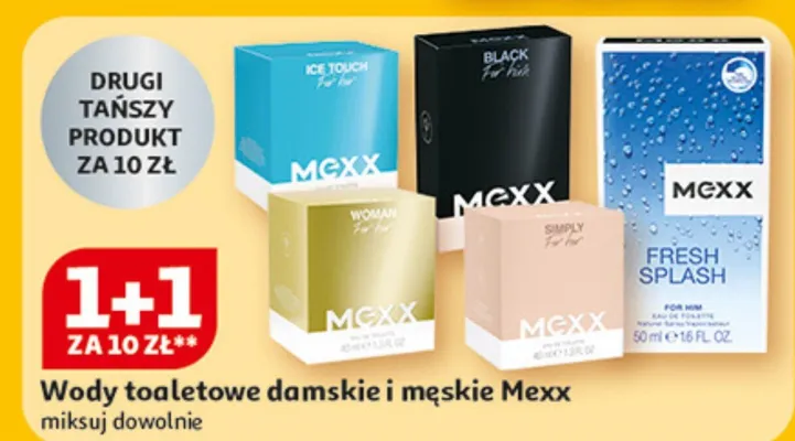 Wody toaletowe damskie i męskie promocja w Auchan