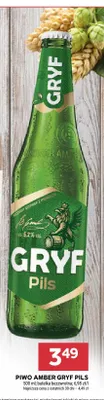 Piwo Amber Gryf Pils promocja w Stokrotka