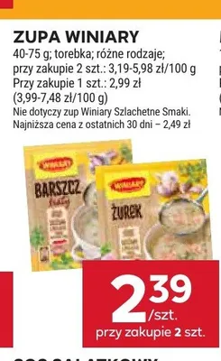 Zupa Winiary Żurek promocja w Stokrotka