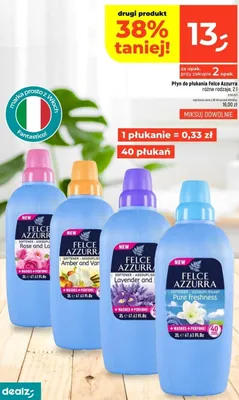 Płyn do płukania Felce Azzurra Rose and Lotus promocja w Dealz
