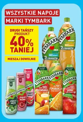 Napój Tymbark brzoskwinia pomarańcza promocja w Aldi