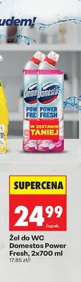 Żel do WC Domestos Power Fresh 2-pak promocja w Biedronka