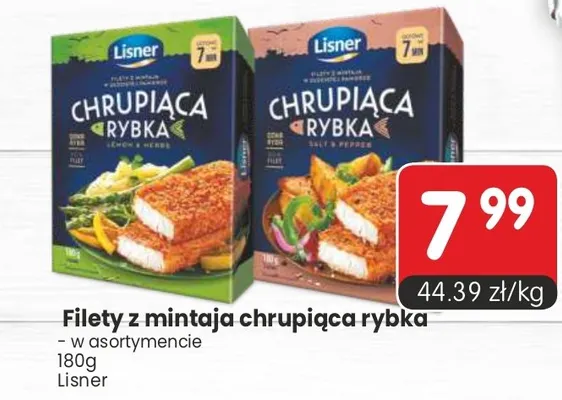 Filety z mintaja chrupiąca rybka Lisner promocja w Market Point