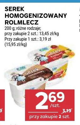 Serek homogenizowany Rolmlecz promocja w Stokrotka