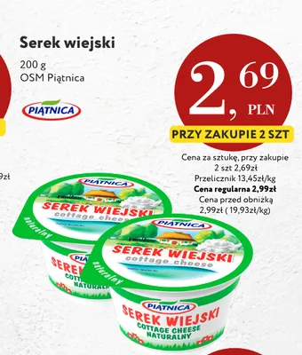 Serek wiejski naturalny Piątnica promocja w Market Point