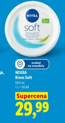 Krem Nivea Soft promocja w Lidl