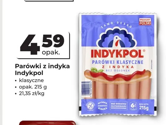 Parówki z indyka klasyczne Indykpol promocja w Odido