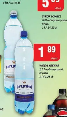 Woda Kryńka promocja w Chorten