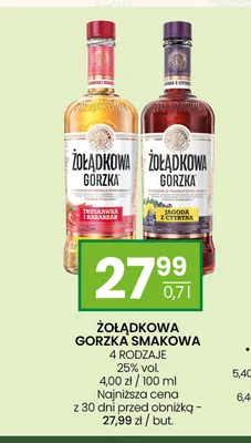 Likier Żołądkowa Gorzka smakowa jagoda z cytryną promocja w Twój Market