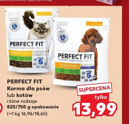 Karma dla kota Perfect Fit Sensitive 1+ promocja w Kaufland