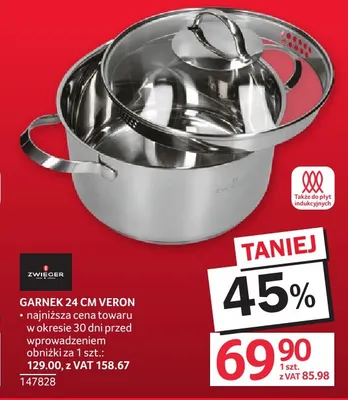 Garnek 24 cm Veron Zwieger promocja w Selgros