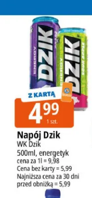 Napój energetyczny WK Dzik promocja w Leclerc