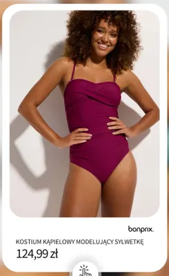 Kostium kąpielowy modelujący sylwetkę Bonprix promocja w bonprix