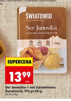 Ser Janosika z sosem żurawinowym Światowid promocja w Biedronka