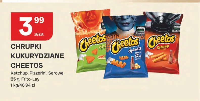 Chrupki kukurydziane Cheetos Ketchup promocja w Chorten