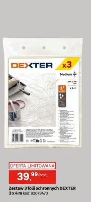 Zestaw 3 folii ochronnych Dexter 3x4 m promocja w Leroy Merlin