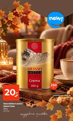 Kawa mielona w puszce Swisso Crema promocja w Dealz